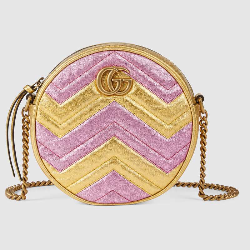 Gucci GG Marmont mini round shoulder bag 550154 0U1ZC 8088