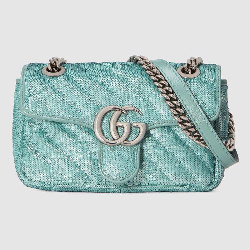 Gucci GG Marmont mini sequin shoulder bag 446744 9SYWP 3367