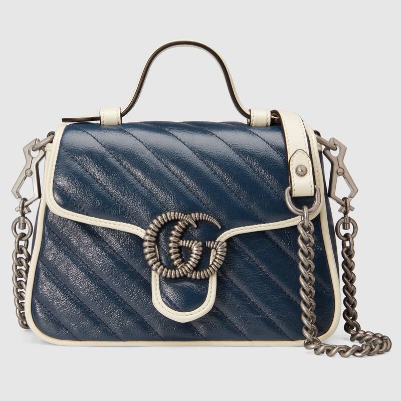 Gucci GG Marmont mini top handle bag 583571 0OLFN 4186