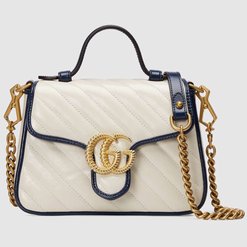 Gucci GG Marmont mini top handle bag 583571 0OLFX 9085