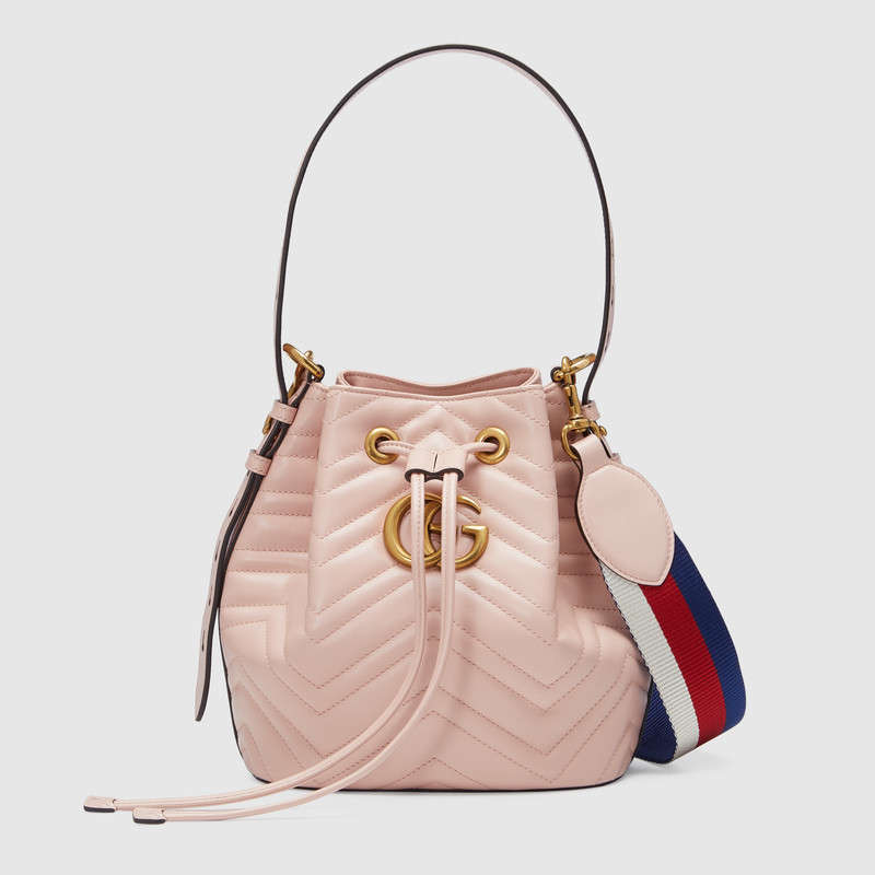 Gucci GG Marmont quilted leather bucket bag 476674 D8GET 5972