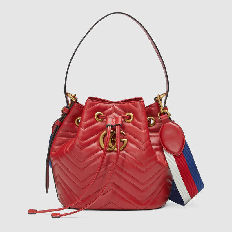 Gucci GG Marmont quilted leather bucket bag 476674 D8GET 8227