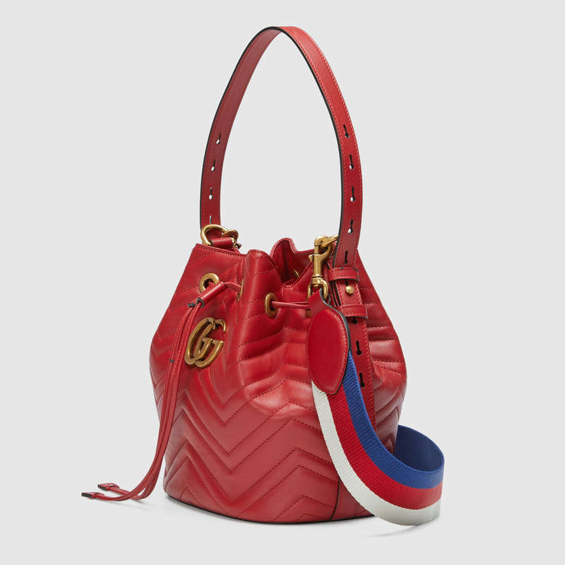 Gucci GG Marmont quilted leather bucket bag 476674 D8GET 8227