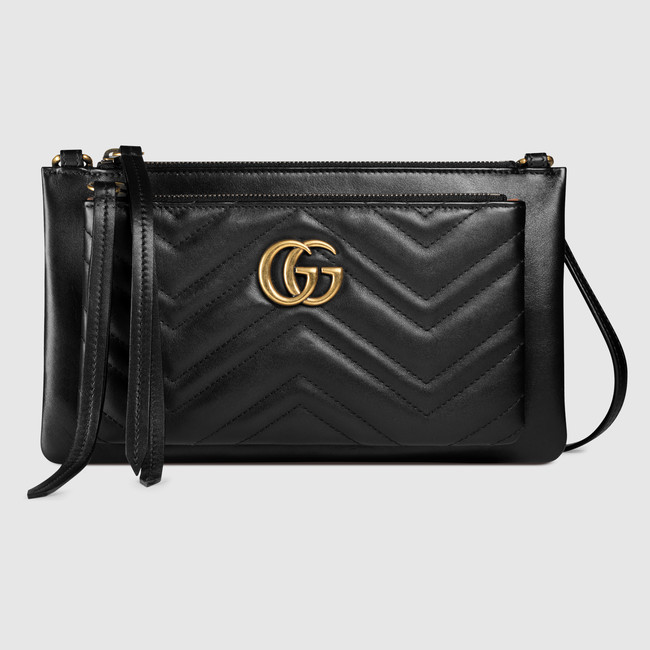 Gucci GG Marmont shoulder bag with pouch 453878 DRW1T 1000