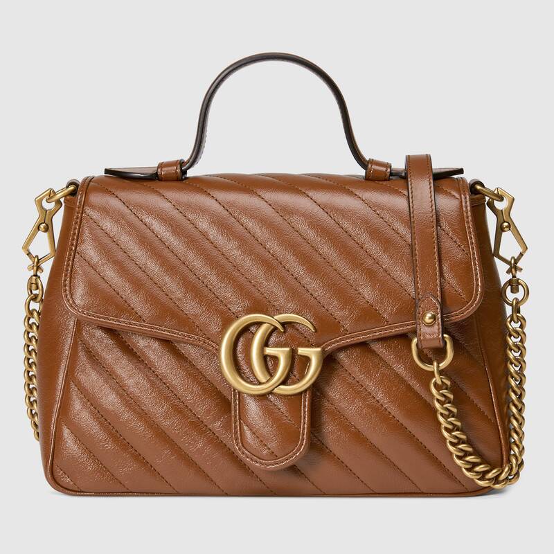 Gucci GG Marmont small top handle bag 498110 0OLFT 2535