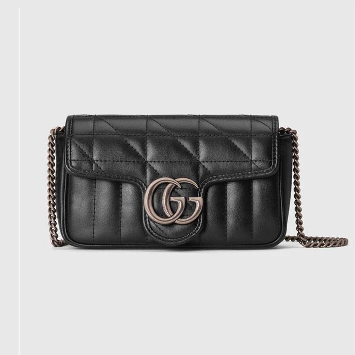 Gucci GG Marmont super mini bag 476433 DTD5N 1000