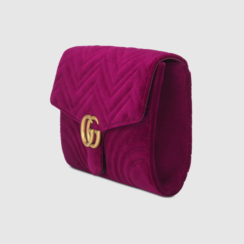 Gucci GG Marmont velvet clutch 498079 9QIRT 5620