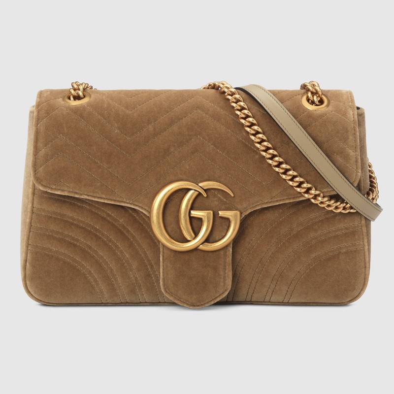 Gucci GG Marmont velvet medium shoulder bag 443496 K4D2T 2807