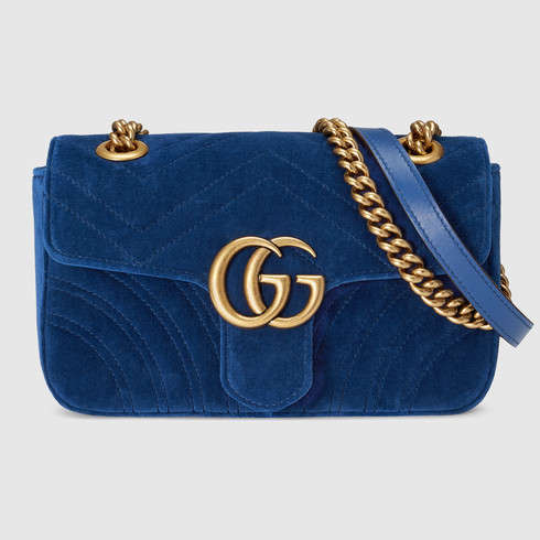 Gucci GG Marmont velvet mini bag 446744 K4D2T 4511