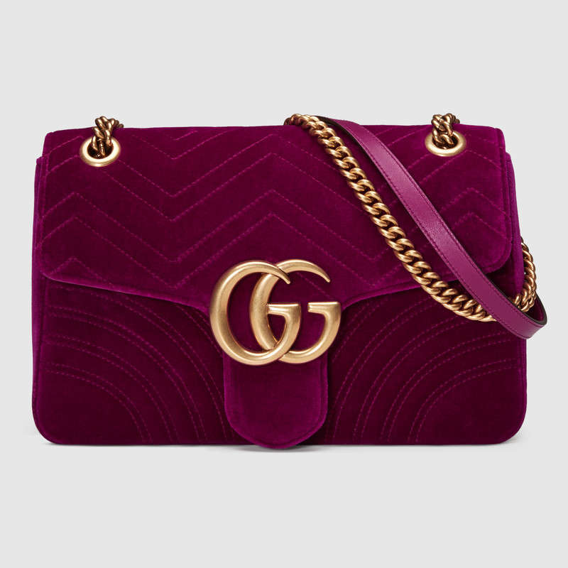 Gucci GG Marmont velvet shoulder bag 443496 K4D2T 5671