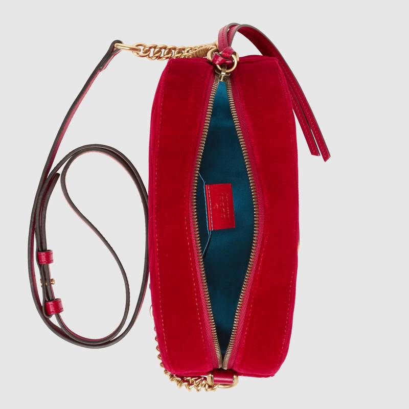 Gucci GG Marmont velvet small shoulder bag 447632 9QIBT 6433