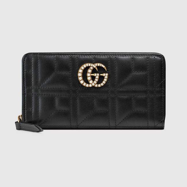 Gucci GG Marmont zip around wallet 443123 DSVST 9094