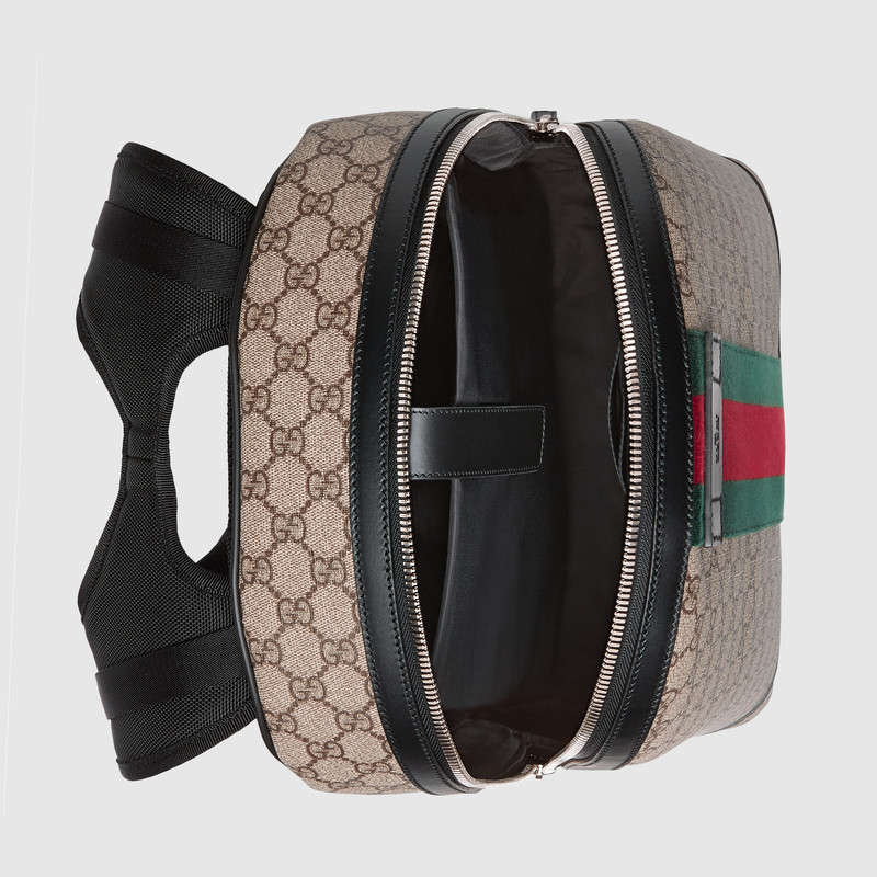 Gucci GG Supreme backpack with Web 442722 K2LVN 9692