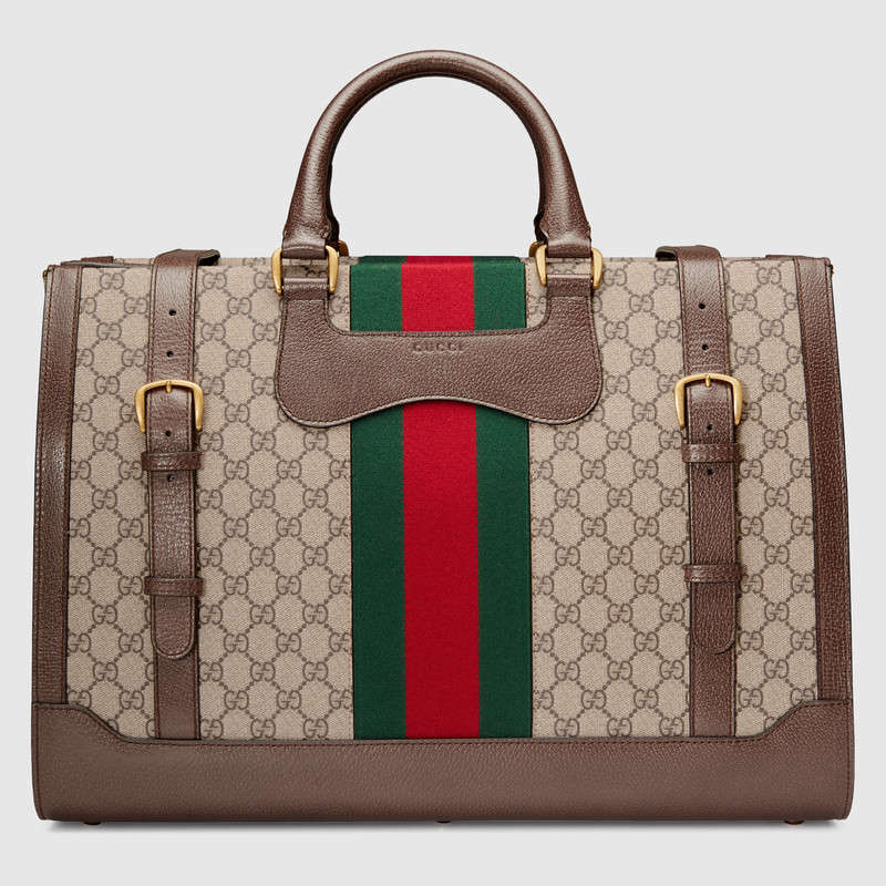 Gucci GG Supreme duffle with Web 437544 K05NT 8686