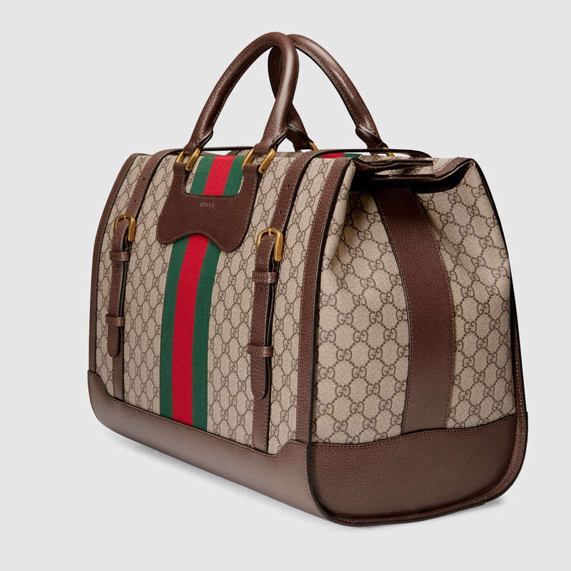 Gucci GG Supreme duffle with Web 437544 K05NT 8686