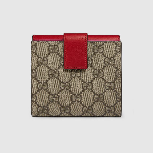 Gucci GG Supreme french flap wallet 410104 KLQIG 9784