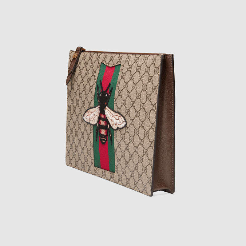 Gucci GG Supreme men bag with bee 433665 K2LWT 8967