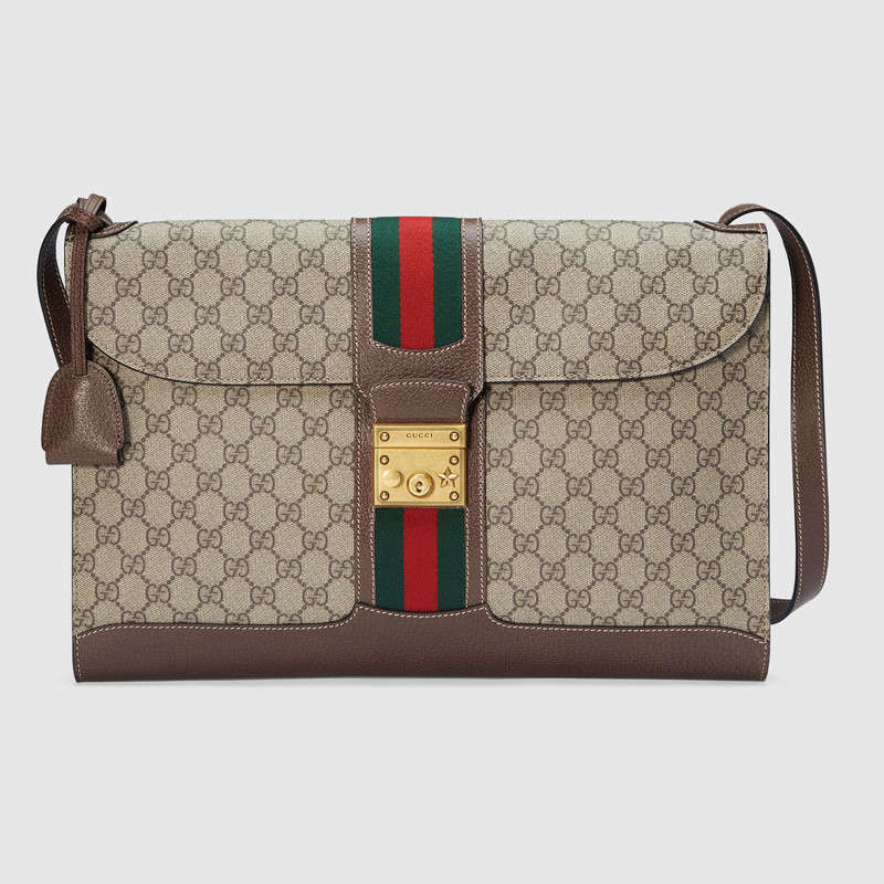 Gucci GG Supreme messenger with Web 437543 K05NT 8686