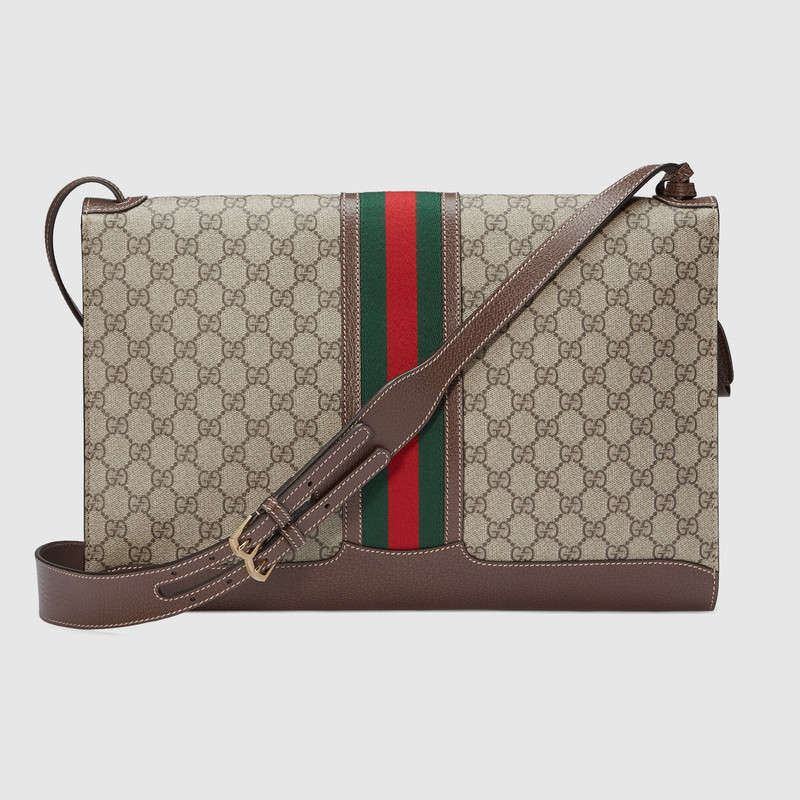 Gucci GG Supreme messenger with Web 437543 K05NT 8686