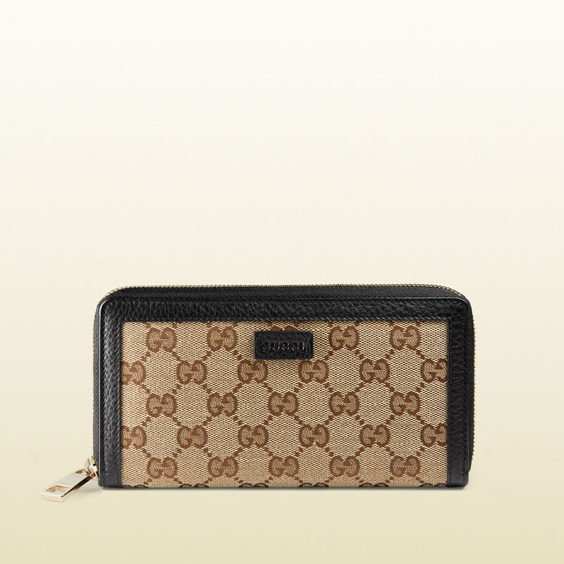 Gucci GG classic zip around wallet