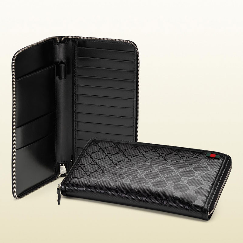 Gucci GG imprime card case travel document case