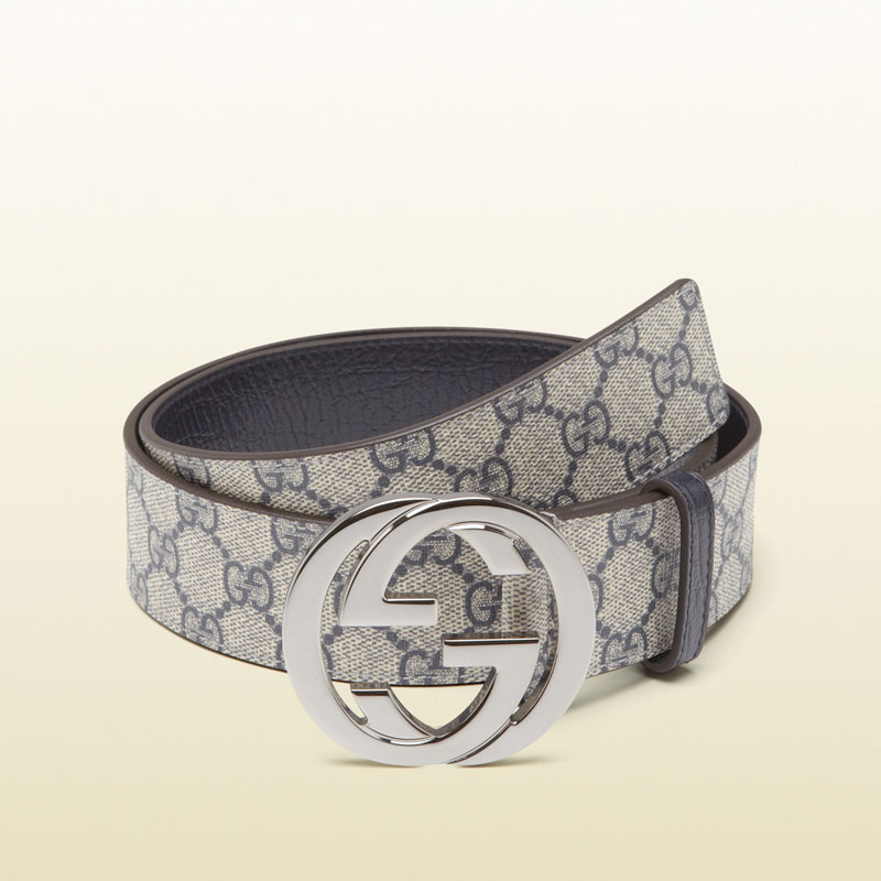 Gucci GG plus belt with interlocking G buckle 114984 KGD1R 4075