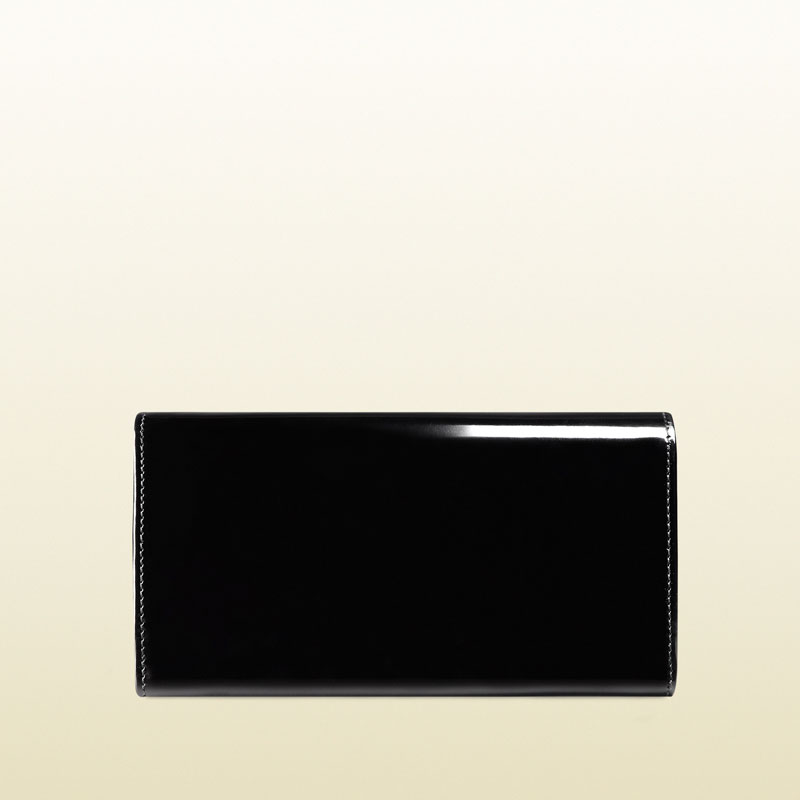 Gucci GG sparkling polished leather continental wallet