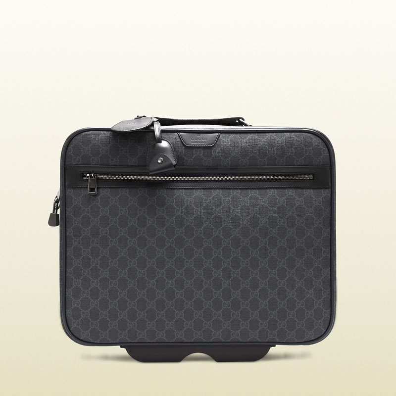 Gucci GG supreme canvas carry-on pilot case