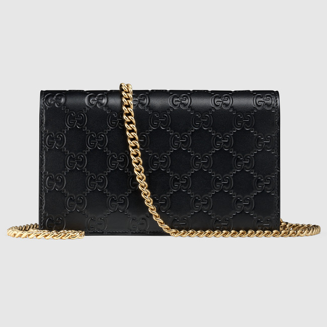 Gucci Icon Gucci Signature chain wallet 409340 CWC1G 1000