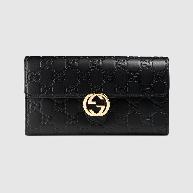 Gucci Icon leather GG wallet 369663 CWC1G 1000