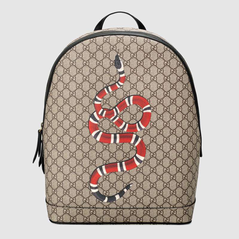 Gucci Kingsnake print GG Supreme backpack 419584 9HWAT 8666