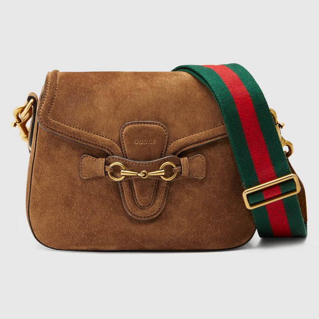 Gucci Lady Web suede shoulder bag 380573 CEMIT 2676