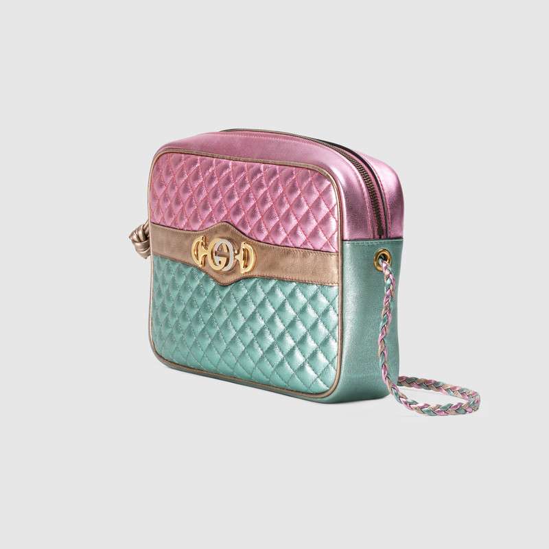 Gucci Laminated leather small shoulder bag 541061 0U14X 5879