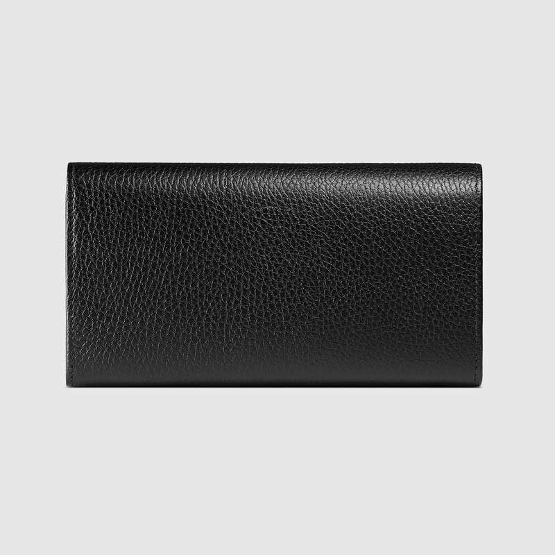 Gucci Leather continental wallet with butterfly 499359 CAOGT 1081