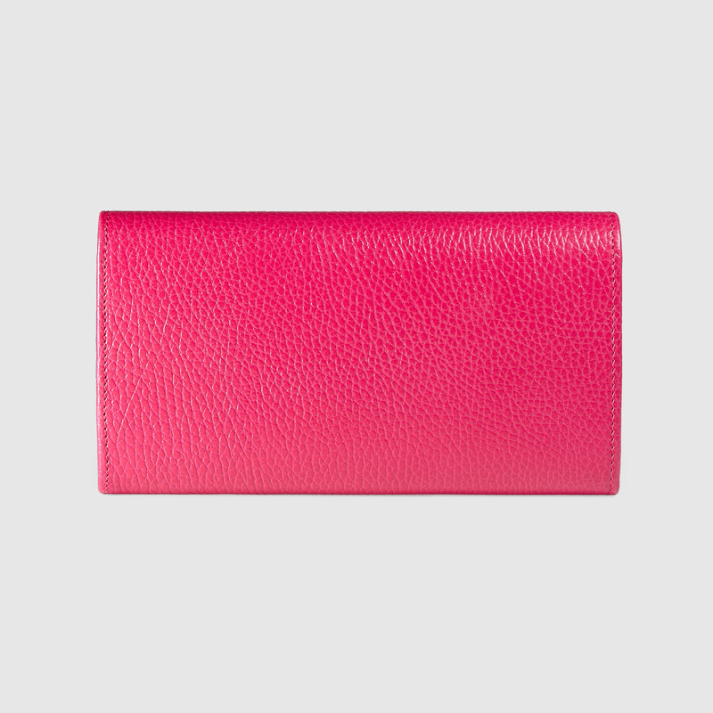 Gucci Leather continental wallet with butterfly 499359 CAOGT 5661