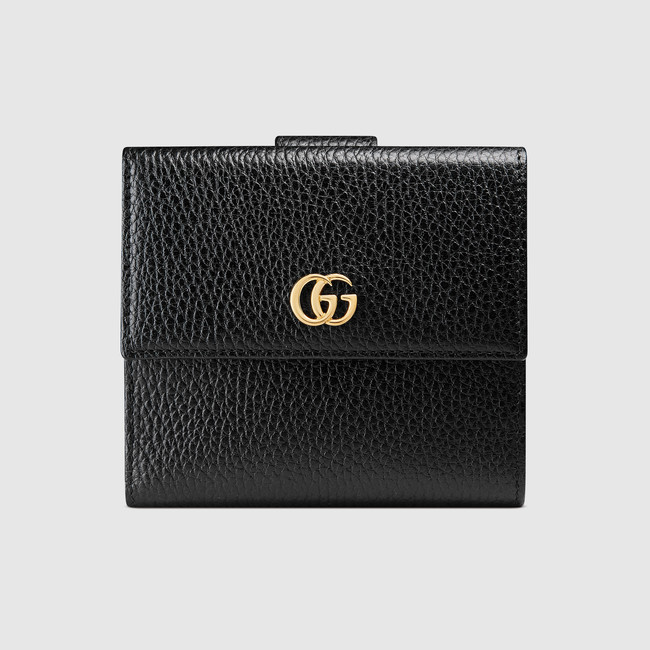 Gucci Leather french flap wallet 456122 CAO0G 1000