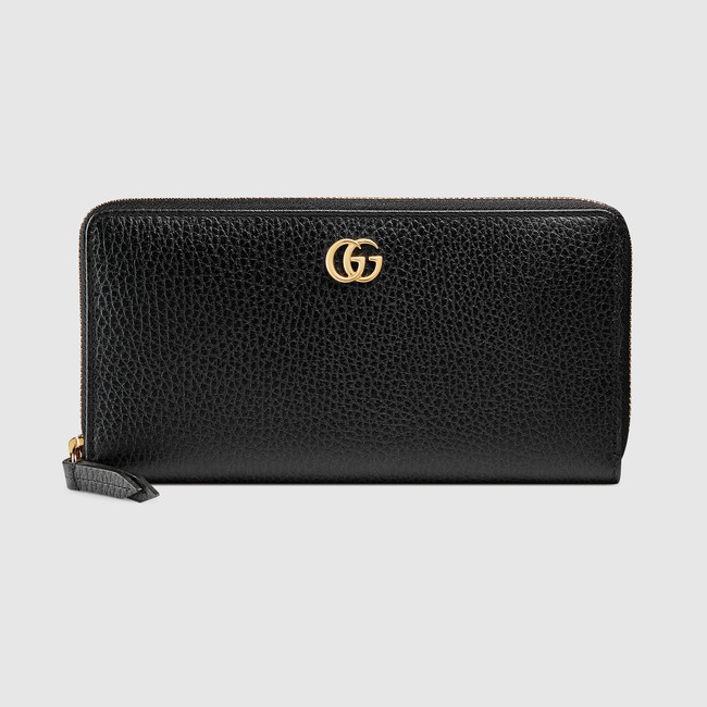 Gucci Leather zip around wallet 456117 CAO0G 1000