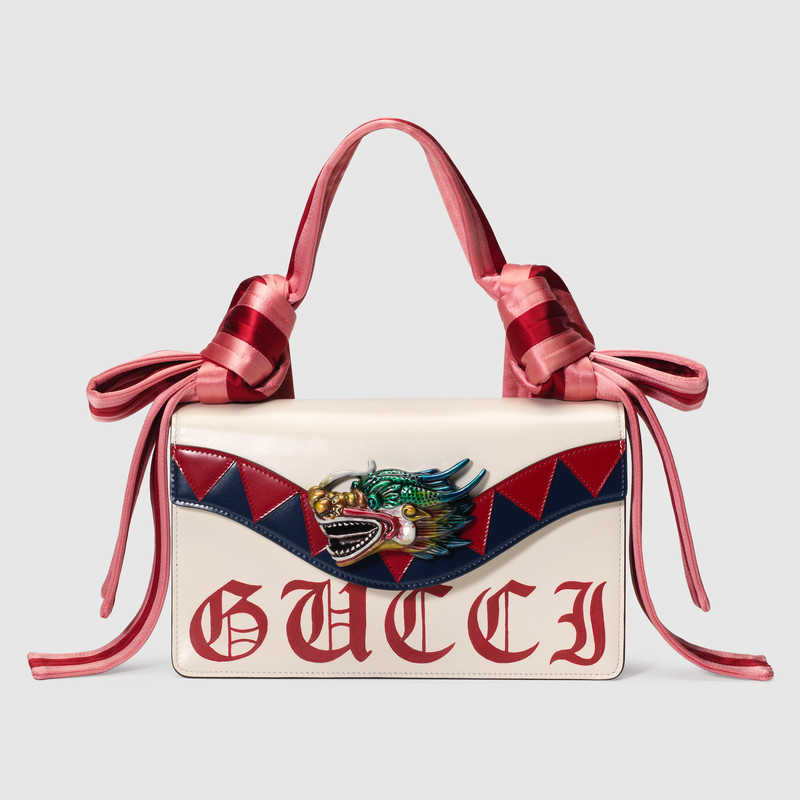 Gucci Naga dragon leather shoulder bag 466404 DT9JN 8079