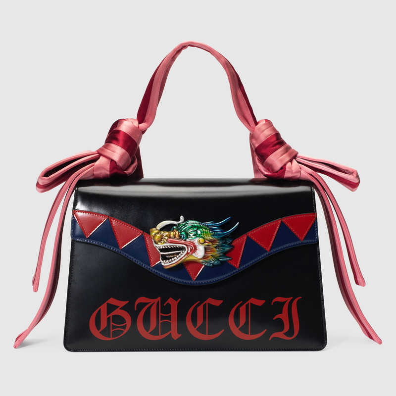 Gucci Naga dragon leather shoulder bag 466405 DT9JN 8080