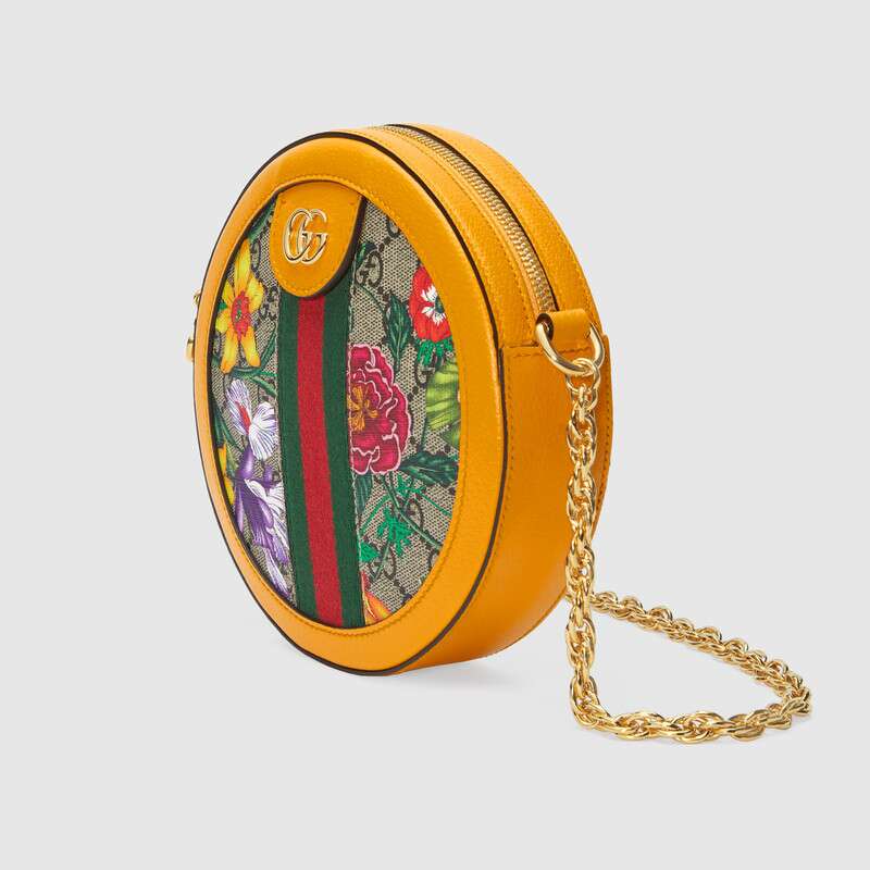 Gucci Ophidia GG Flora mini round shoulder bag 550618 92YAC 9781