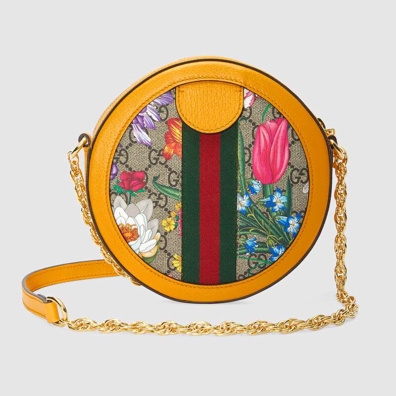 Gucci Ophidia GG Flora mini round shoulder bag 550618 92YAC 9781