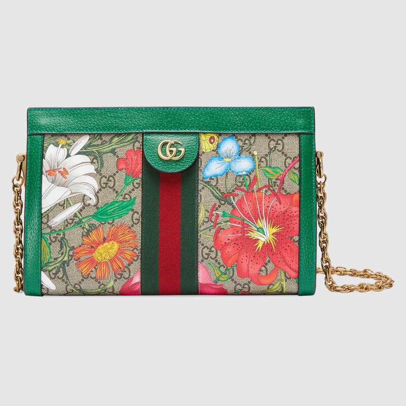 Gucci Ophidia GG Flora small shoulder bag 503877 HV8AE 8709