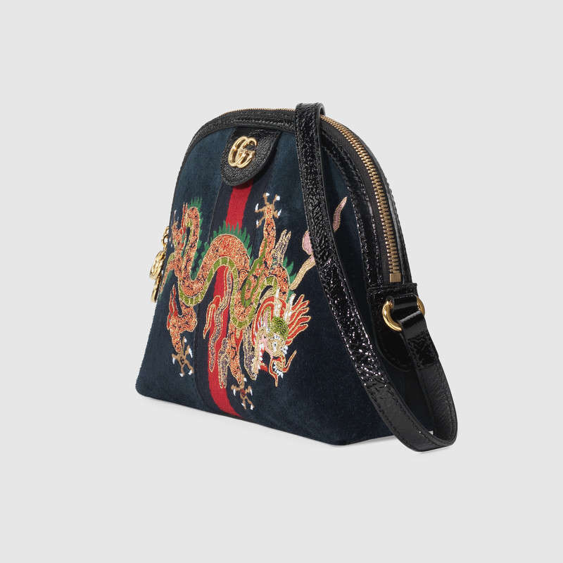 Gucci Ophidia embroidered small shoulder bag 499621 D6ZXG 8828