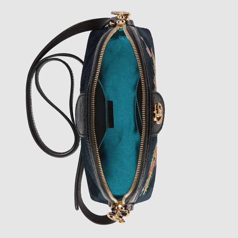 Gucci Ophidia embroidered small shoulder bag 499621 D6ZXG 8828