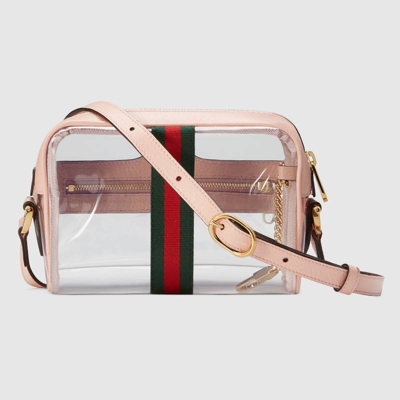 Gucci Ophidia mini transparent bag in Original quality 517350 9YKBG 8934