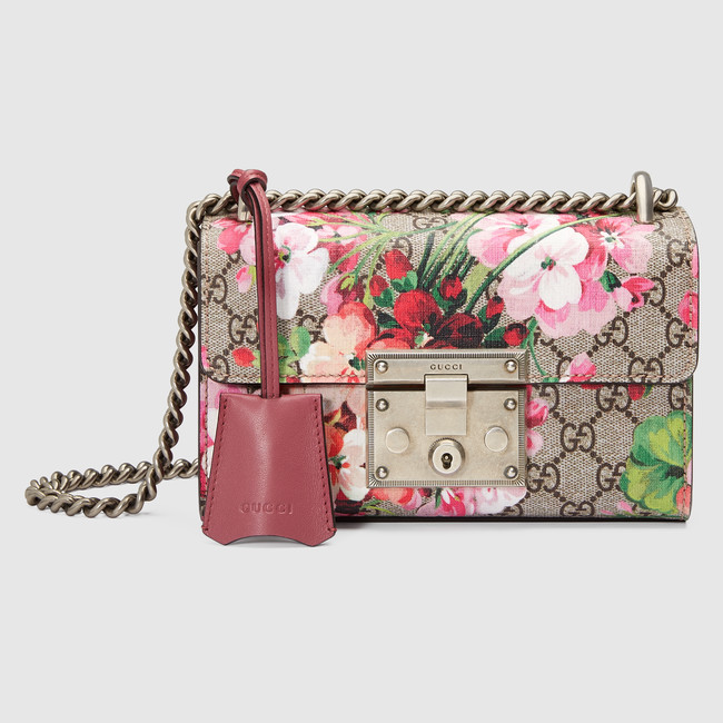 Gucci Padlock Blooms shoulder bag 409487 KU2IN 8693