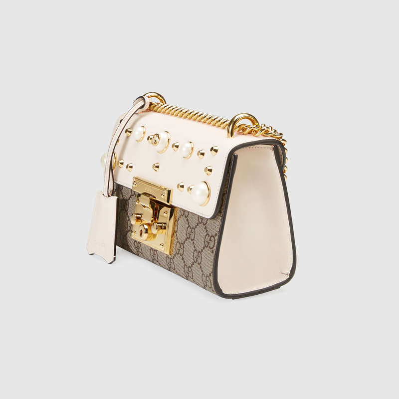 Gucci Padlock studded GG Supreme shoulder bag 432182 K8K3G 8391