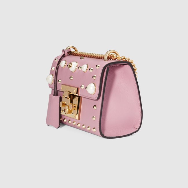 Gucci Padlock studded leather shoulder bag 432182 DLXDG 5867