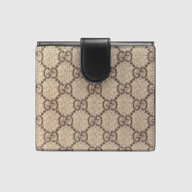 Gucci Peony GG Supreme french flap wallet 431480 KHNKT 9769