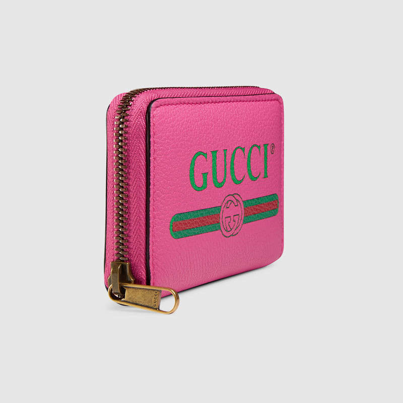 Gucci Print leather card case 496319 0GCAT 8840